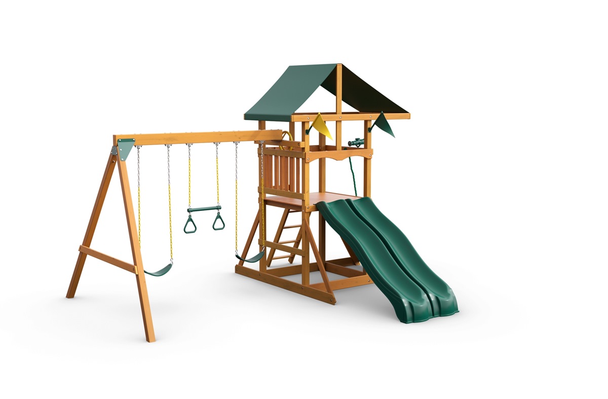 Double swing and sales slide set